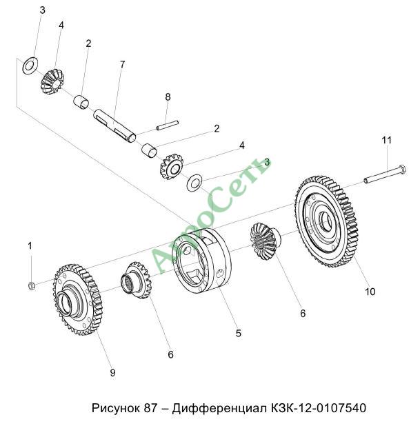 ДИФФЕРЕНЦИАЛ КЗК-12-0107540