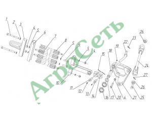 Блок уравновешивания правый ЖКН5-2-70А-01 ЖКН6-2-80А-01 ЖКН5-2-20Ш