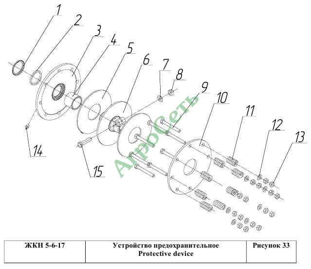 Устройство предохранительное ЖКН5-2-10Ш
