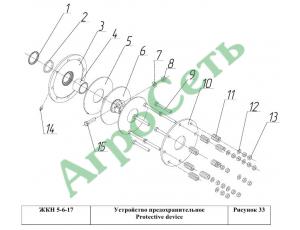 Устройство предохранительное ЖКН5-2-10Ш
