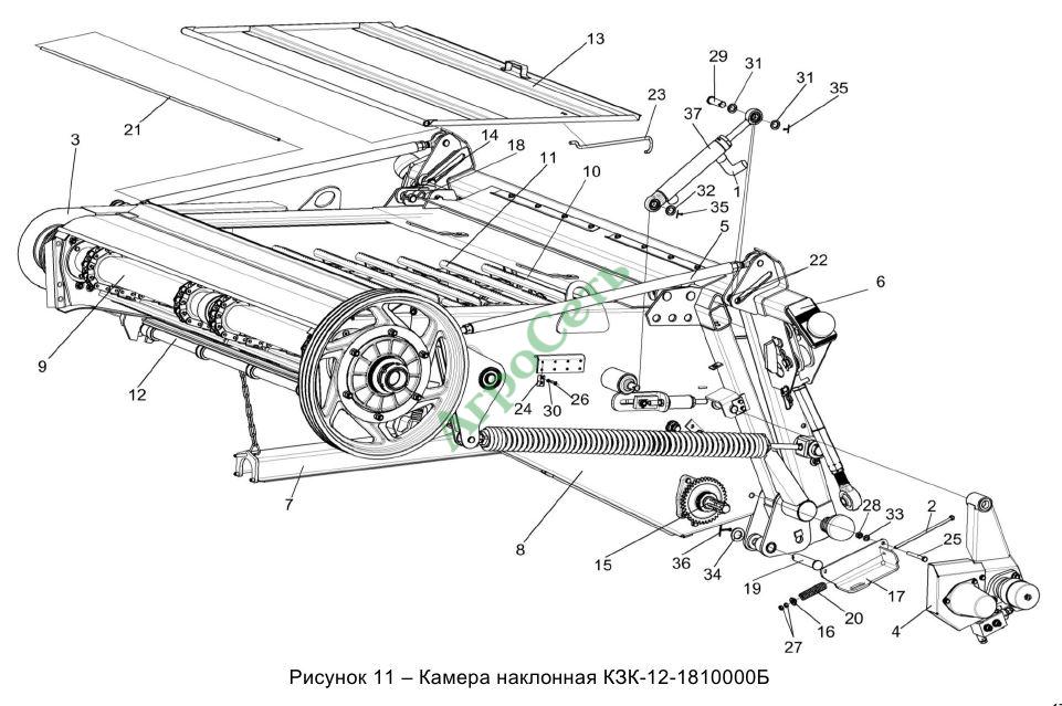 КАМЕРА НАКЛОННАЯ КЗК-12-1810000Б