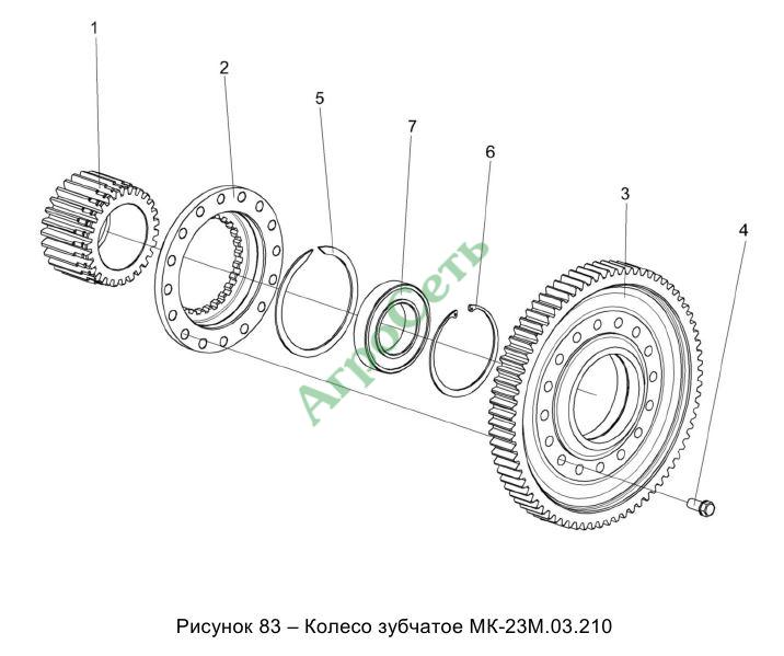 КОЛЕСО ЗУБЧАТОЕ МК-23М.03.210