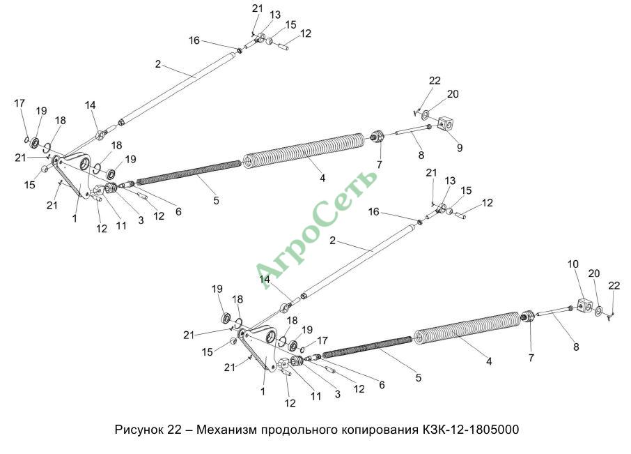 МЕХАНИЗМ ПРОДОЛЬНОГО КОПИРОВАНИЯ КЗК-12-1805000