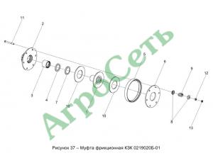 МУФТА ФРИКЦИОННАЯ КЗК 0219020Б-01