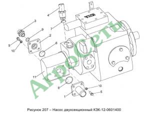 НАСОС ДВУХСЕКЦИОННЫЙ КЗК-12-0601400