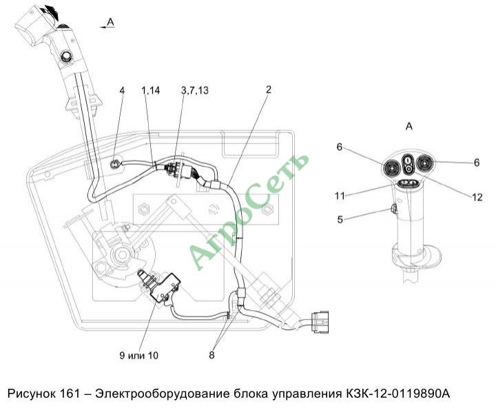 ЭЛЕКТРООБОРУДОВАНИЕ БЛОКА УПРАВЛЕНИЯ КЗК-12-0119890А