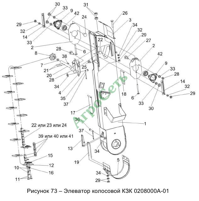 ЭЛЕВАТОР КОЛОСОВОЙ КЗК 0208000А-01