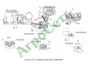 ПНЕВМОСИСТЕМА КЗК-12-0800000А