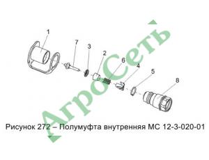 ПОЛУМУФТА ВНУТРЕННЯЯ МС 12-3-020-01