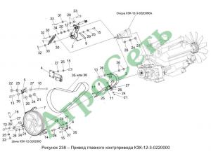 ПРИВОД ГЛАВНОГО КОНТРПРИВОДА КЗК-12-3-0220000