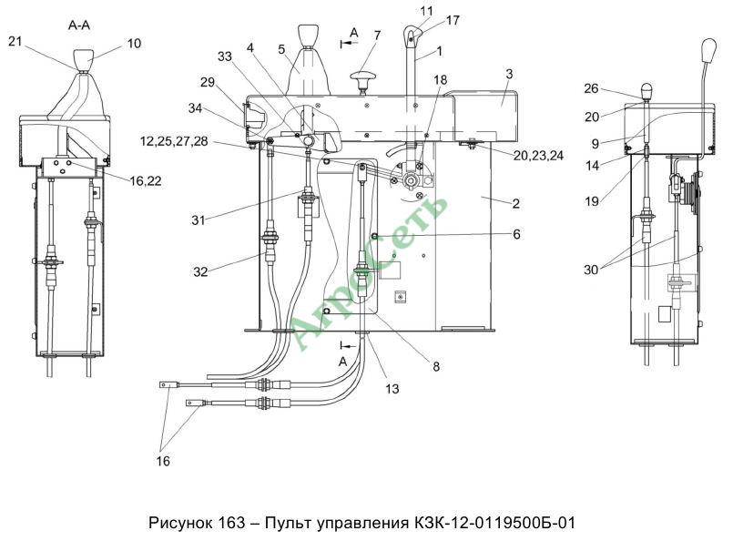 ПУЛЬТ УПРАВЛЕНИЯ КЗК-12-0119500Б-01