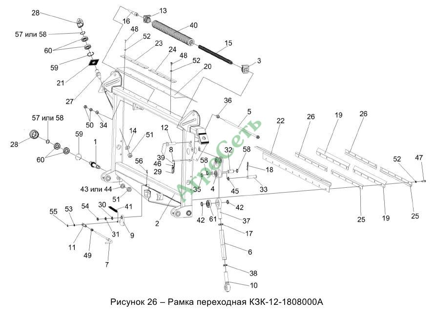 РАМКА ПЕРЕХОДНАЯ КЗК-12-1808000А