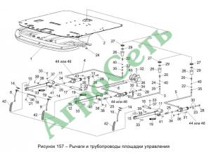 РЫЧАГИ И ТРУБОПРОВОДЫ ПЛОЩАДКИ УПРАВЛЕНИЯ КЗС 1218