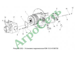 УСТАНОВКА ГИДРОНАСОСОВ КЗК-12-3-0106730