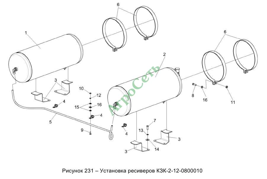 УСТАНОВКА РЕСИВЕРОВ КЗК-2-12-0800010