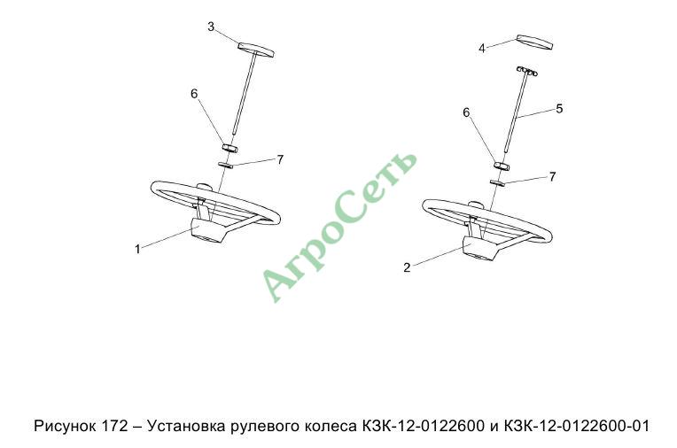 УСТАНОВКА РУЛЕВОГО КОЛЕСА КЗК-12-0122600 и КЗК-12-0122600-01