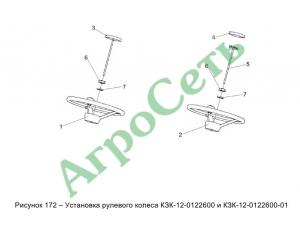 УСТАНОВКА РУЛЕВОГО КОЛЕСА КЗК-12-0122600 и КЗК-12-0122600-01