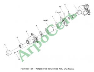 УСТРОЙСТВО ПРИЦЕПНОЕ КИС 0122000А