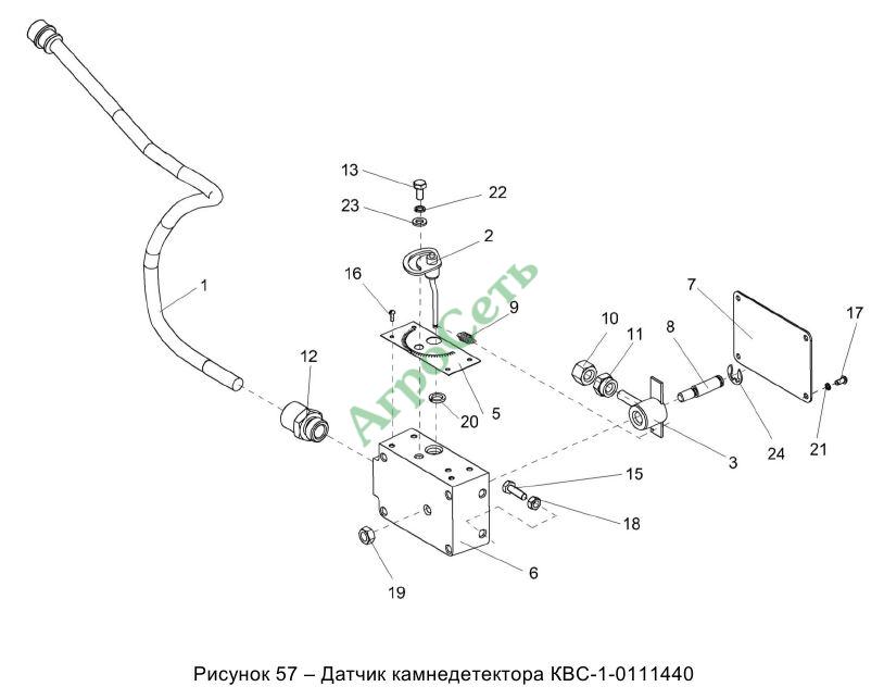 ДАТЧИК КАМНЕДЕТЕКТОРА КВС-1-0111440