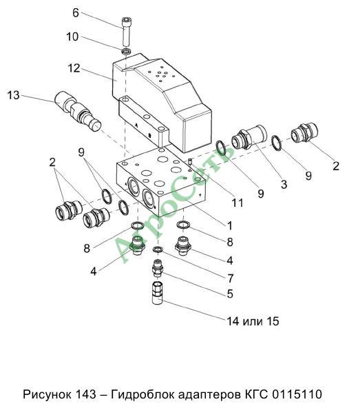 ГИДРОБЛОК АДАПТЕРОВ КГС 0115110