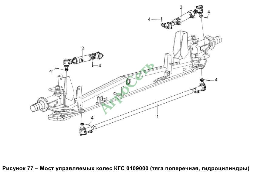 МОСТ УПРАВЛЯЕМЫХ КОЛЕС КГС 0109000
