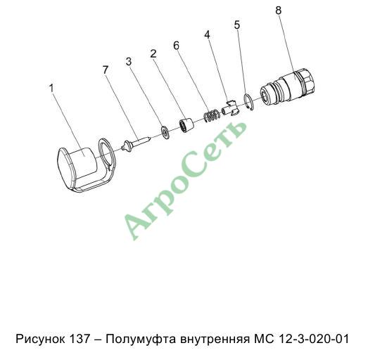 ПОЛУМУФТА ВНУТРЕННЯЯ МС 12-3-020-01
