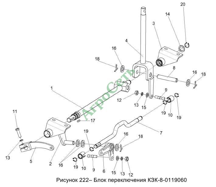 БЛОК ПЕРЕКЛЮЧЕНИЯ КЗК-8-0119060