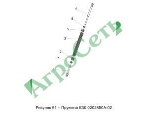 ПРУЖИНА КЗК 0202850А-02