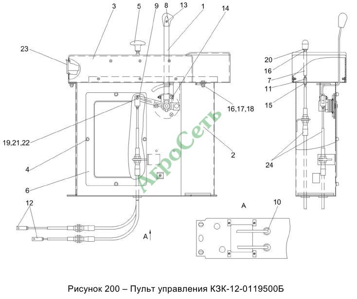 ПУЛЬТ УПРАВЛЕНИЯ КЗК-12-0119500Б