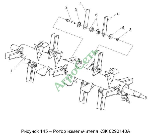 РОТОР ИЗМЕЛЬЧИТЕЛЯ КЗК 0290140А