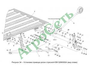 УСТАНОВКА ПРИВОДА ДОСКИ СТРЯСНОЙ КЗК 0280000А